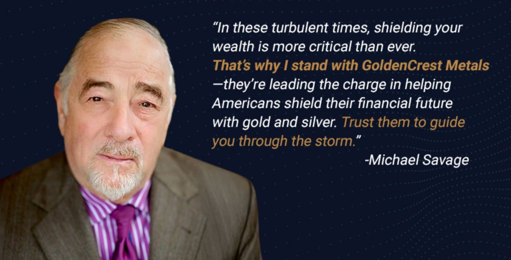 Michael Savage endorsing GoldenCrest Metals